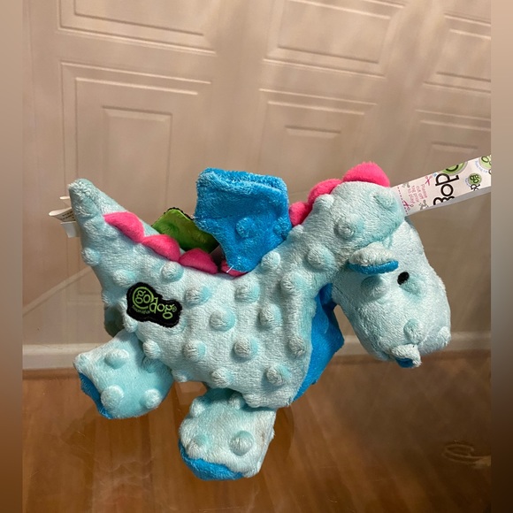 Brand New GoDog Toy With Clinker & Squeaker.9” - Picture 1 of 6